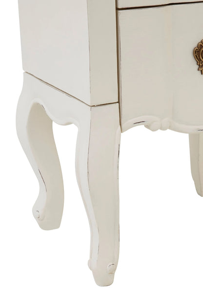 Seine White Small Chest of 5 Drawers