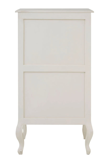 Seine White Chest of 5 Drawers