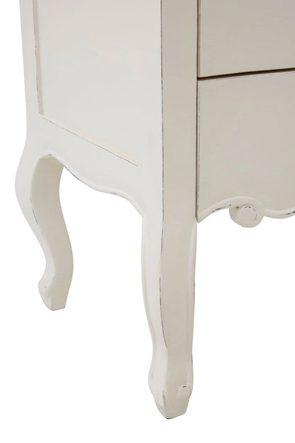 Seine White Chest of 5 Drawers