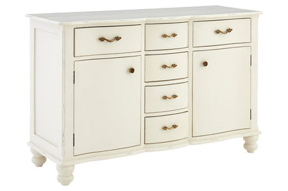 Seine 6 Drawer White Sideboard