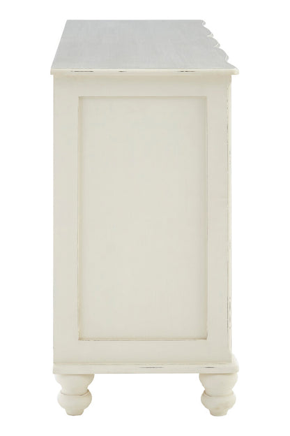 Seine 6 Drawer White Sideboard