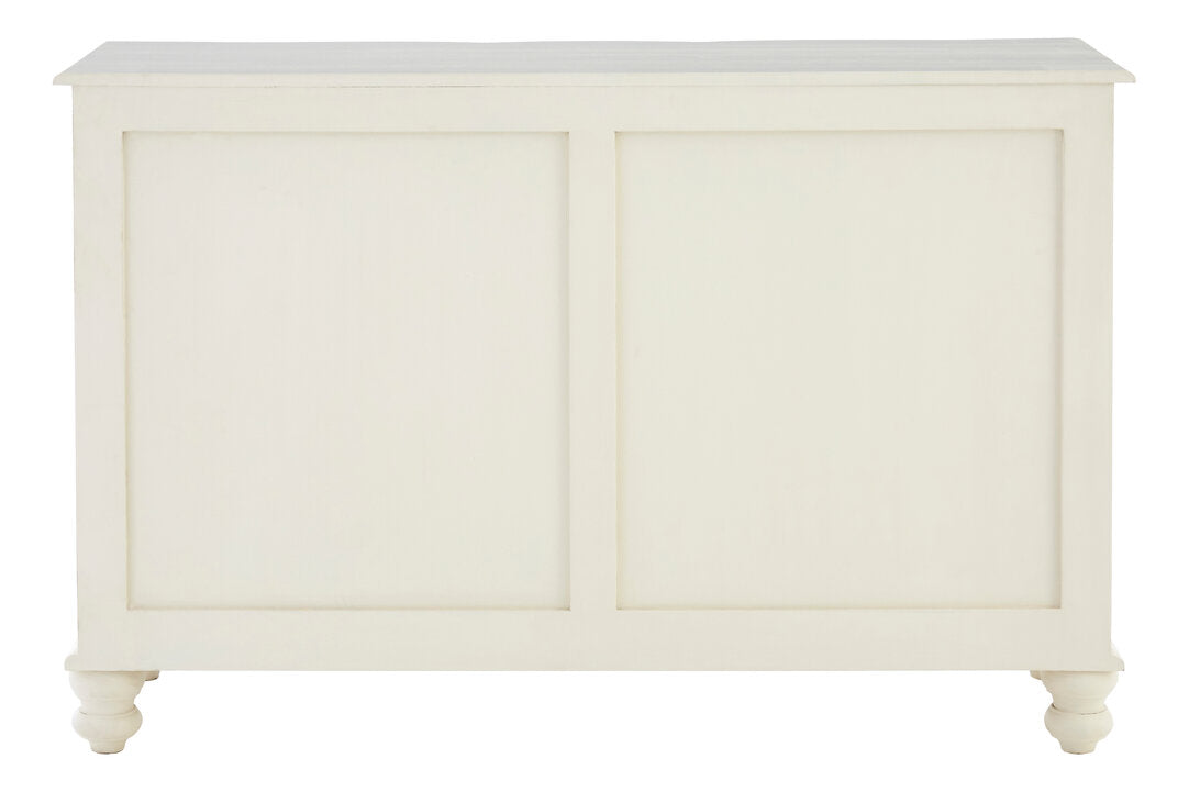 Seine 6 Drawer White Sideboard