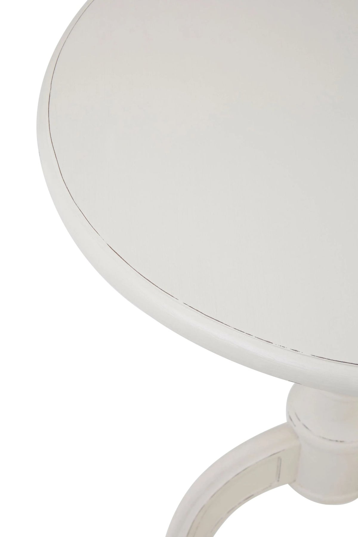 Seine Round White Pedestal Table