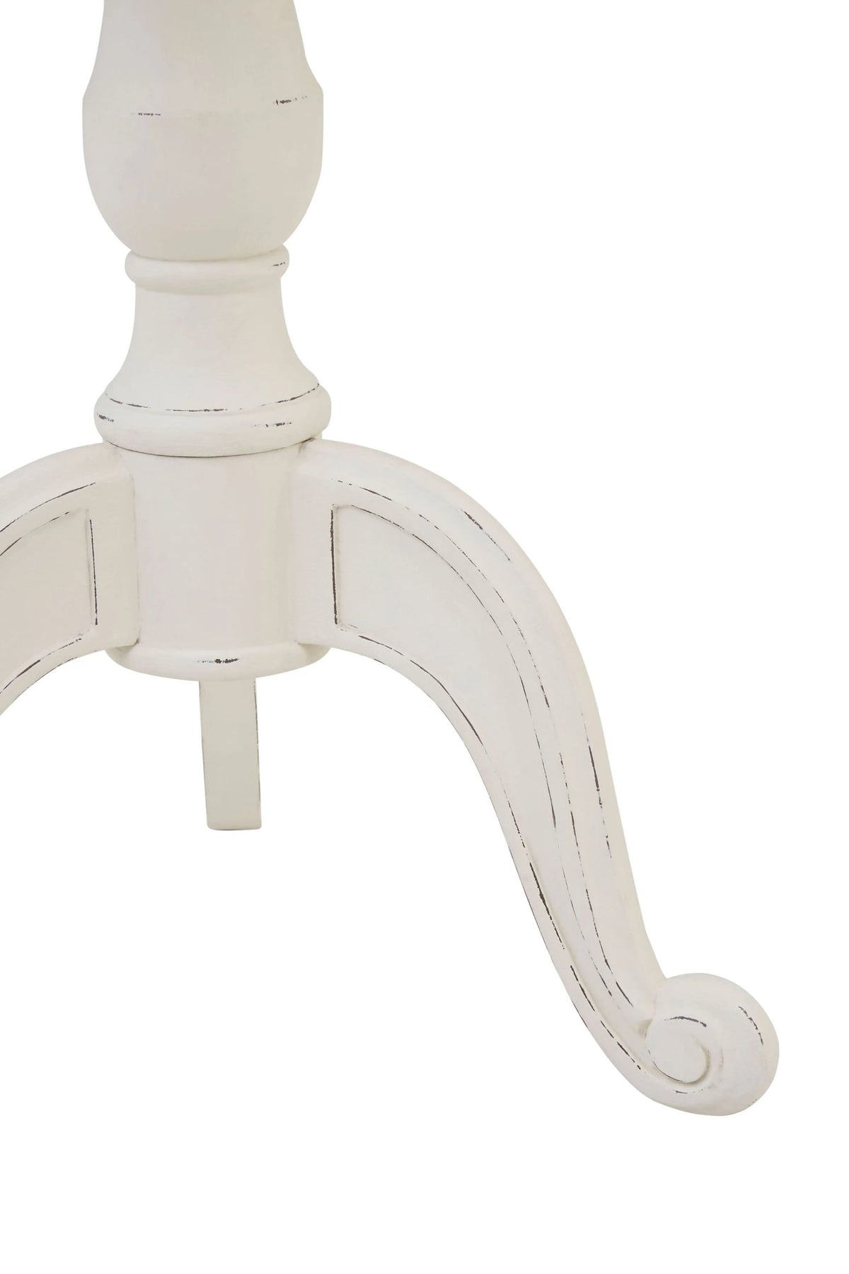 Seine Round White Pedestal Table