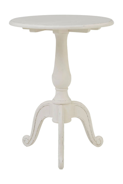 Seine Round White Pedestal Table