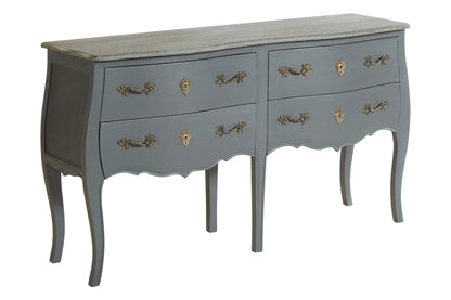 Seine Dark Grey 4 Drawer Sideboard