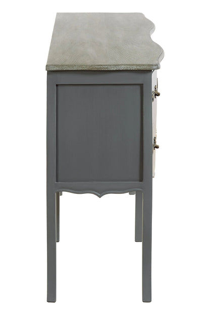 Seine Dark Grey 4 Drawer Sideboard
