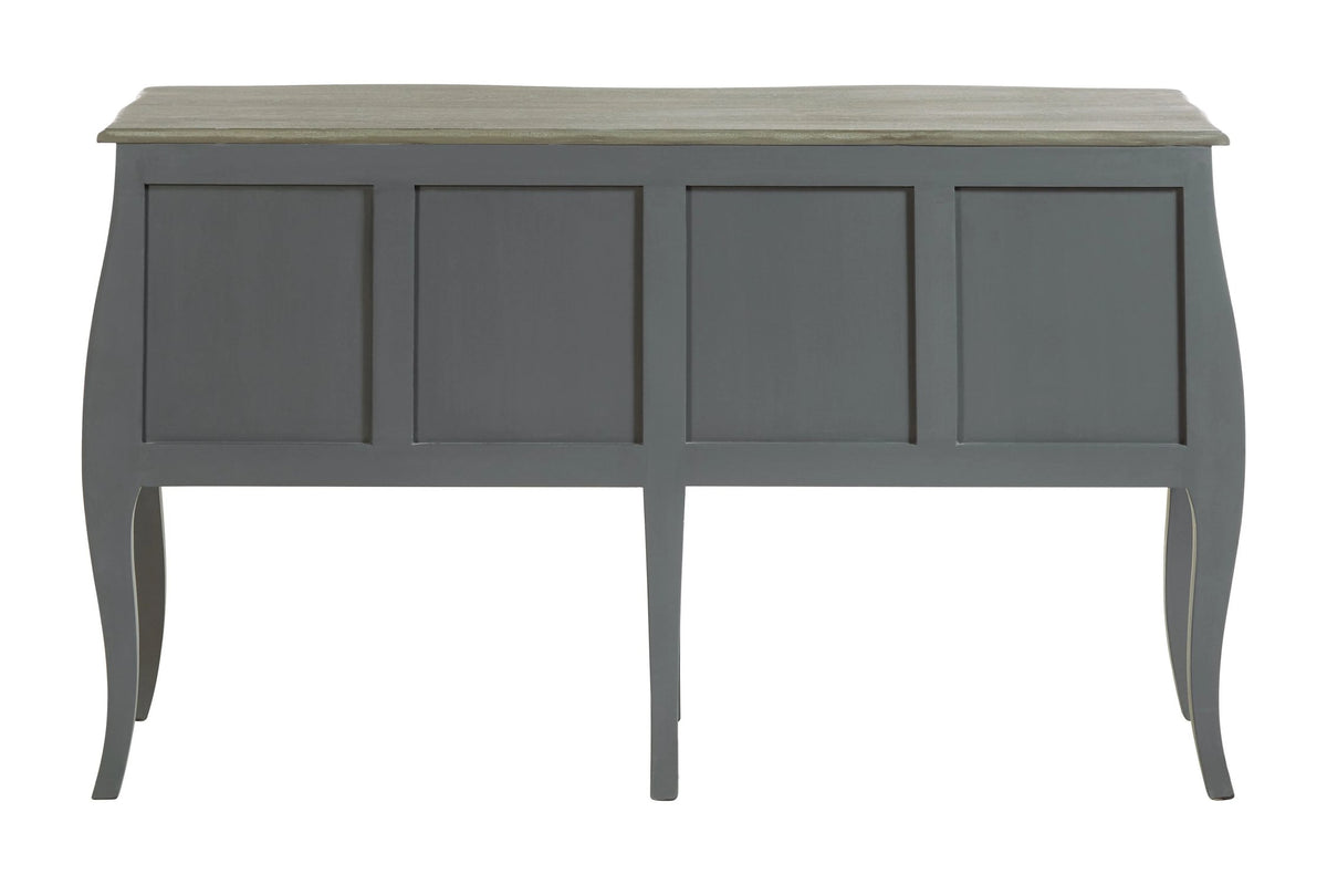 Seine Dark Grey 4 Drawer Sideboard