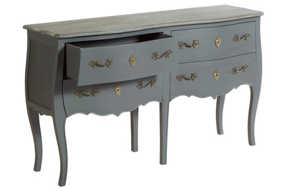 Seine Dark Grey 4 Drawer Sideboard