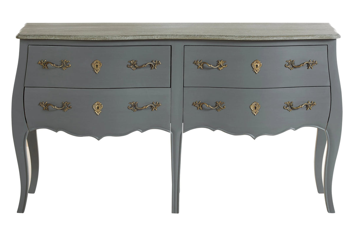 Seine Dark Grey 4 Drawer Sideboard