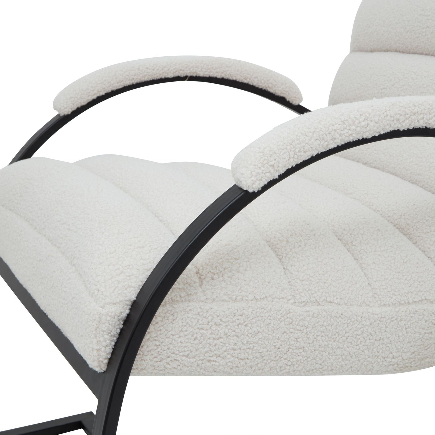 Boucle Ribbed Ark Chair - Occasional Chairs from the Quanta Home collection.