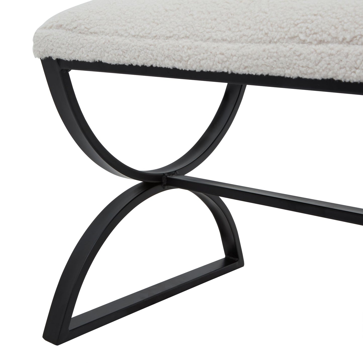 Boucle Ribbed Foot Stool - Occasional Chairs from the Quanta Home collection.