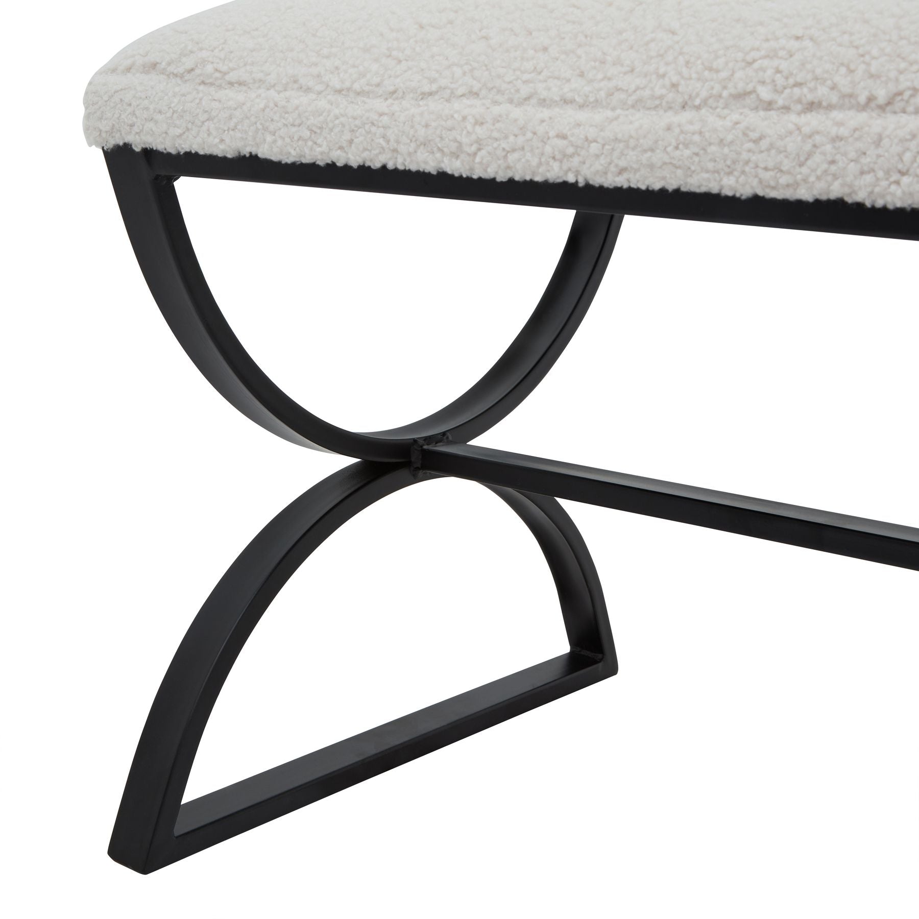 Boucle Ribbed Foot Stool - Occasional Chairs from the Quanta Home collection.