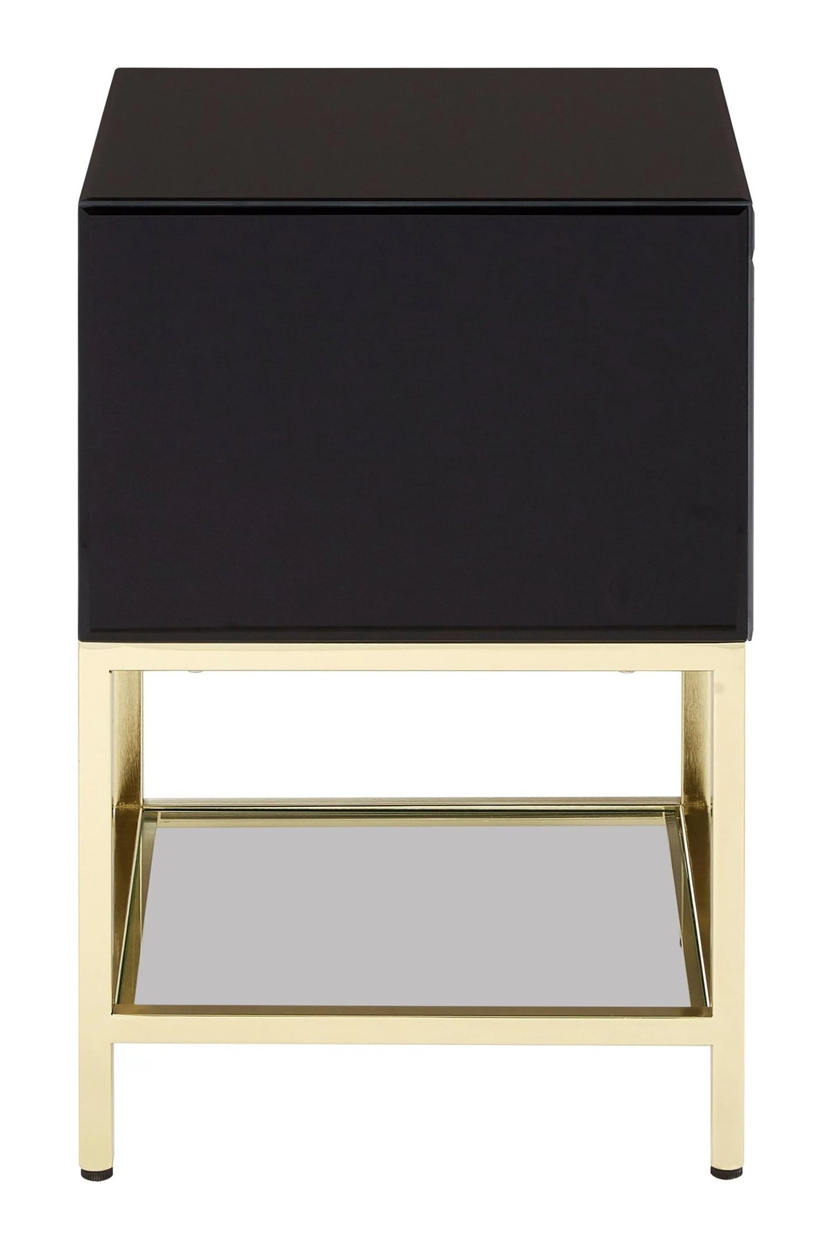 Chelsea Townhouse Black 2 Drawer Side Table