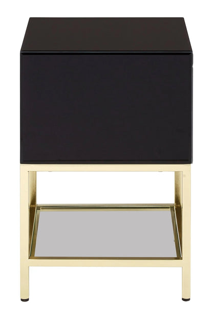Chelsea Townhouse Black 2 Drawer Side Table