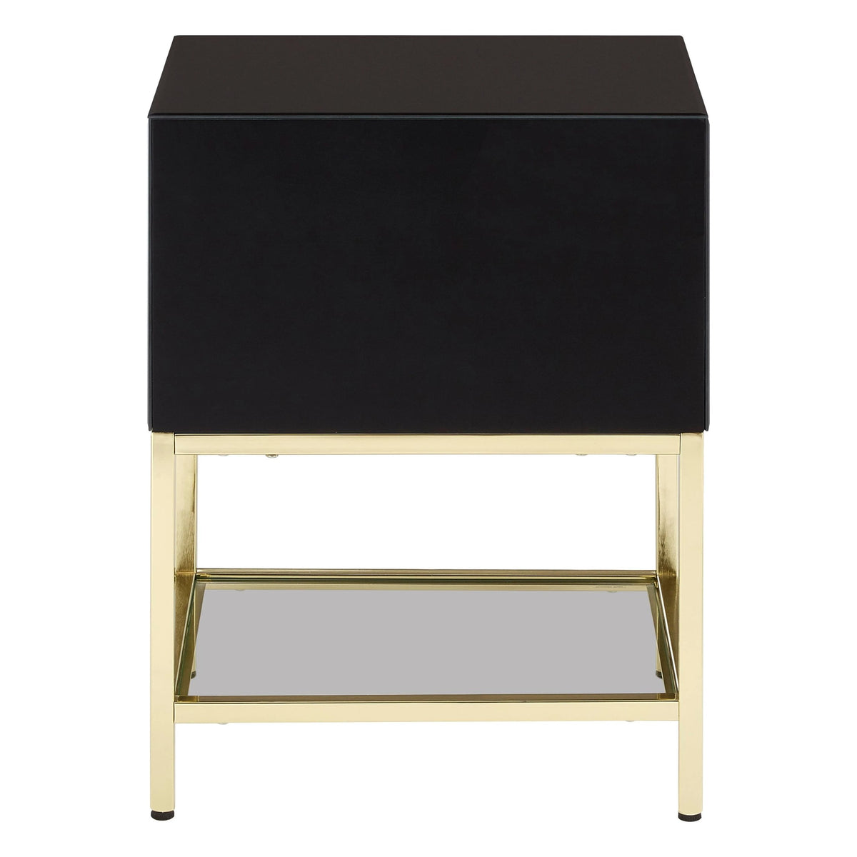 Chelsea Townhouse Black 2 Drawer Side Table