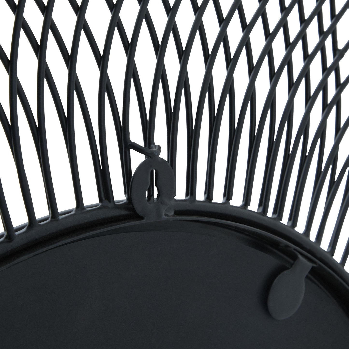 Rio Black Large Wire Mirror - Wall Mirrors from the Quanta Home collection.