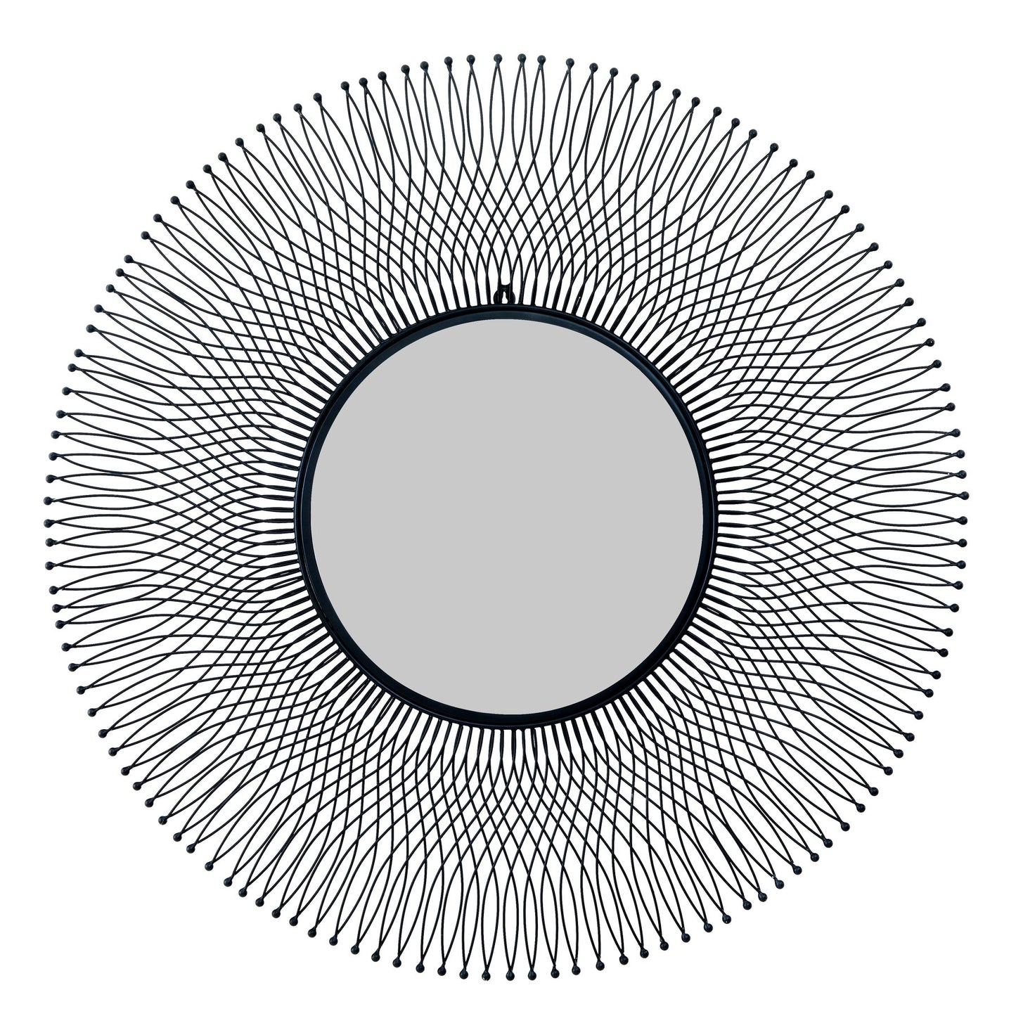 Rio Black Large Wire Mirror - Wall Mirrors from the Quanta Home collection.