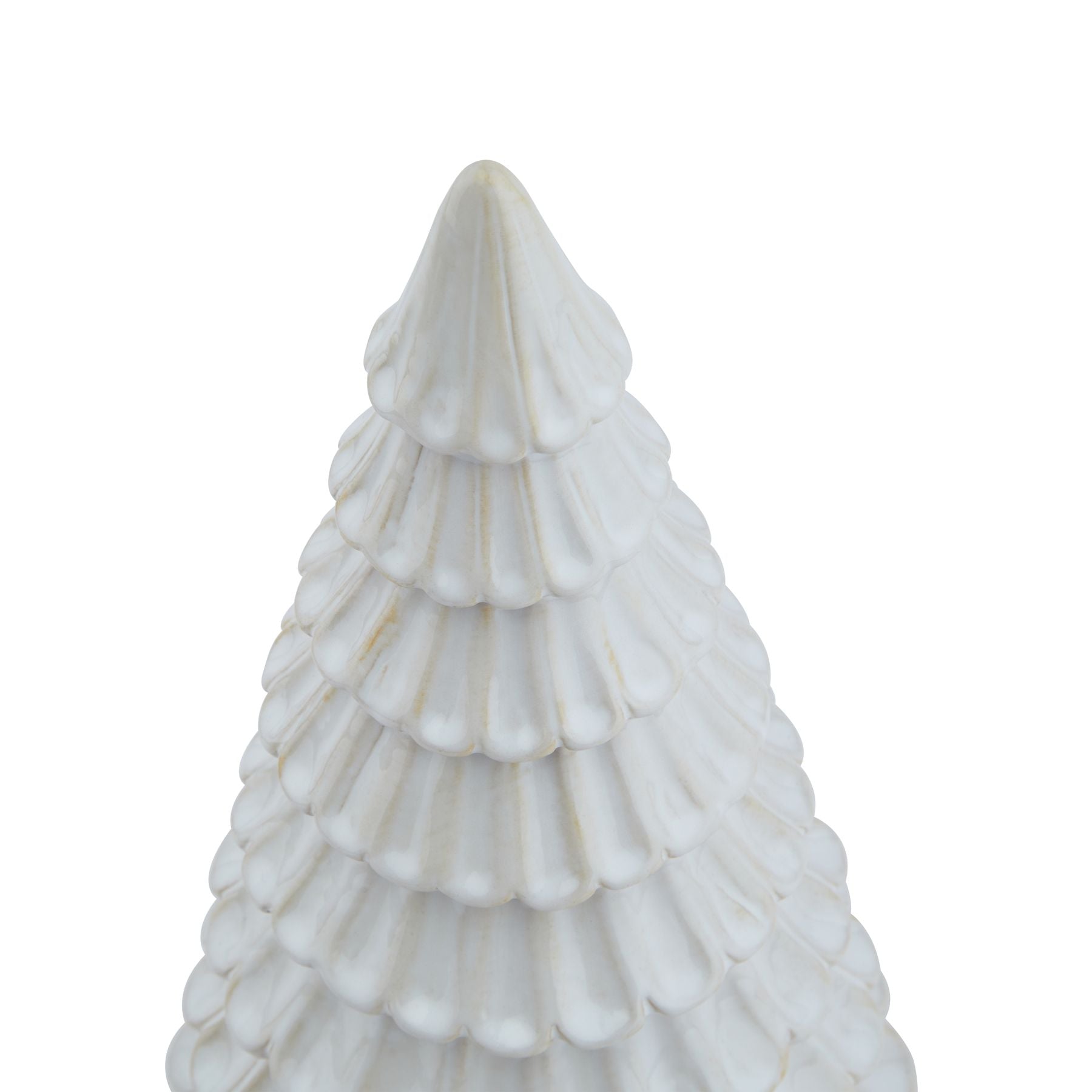 White Ceramic Fir Tree - Christmas Room Decorations from the Quanta Home collection.