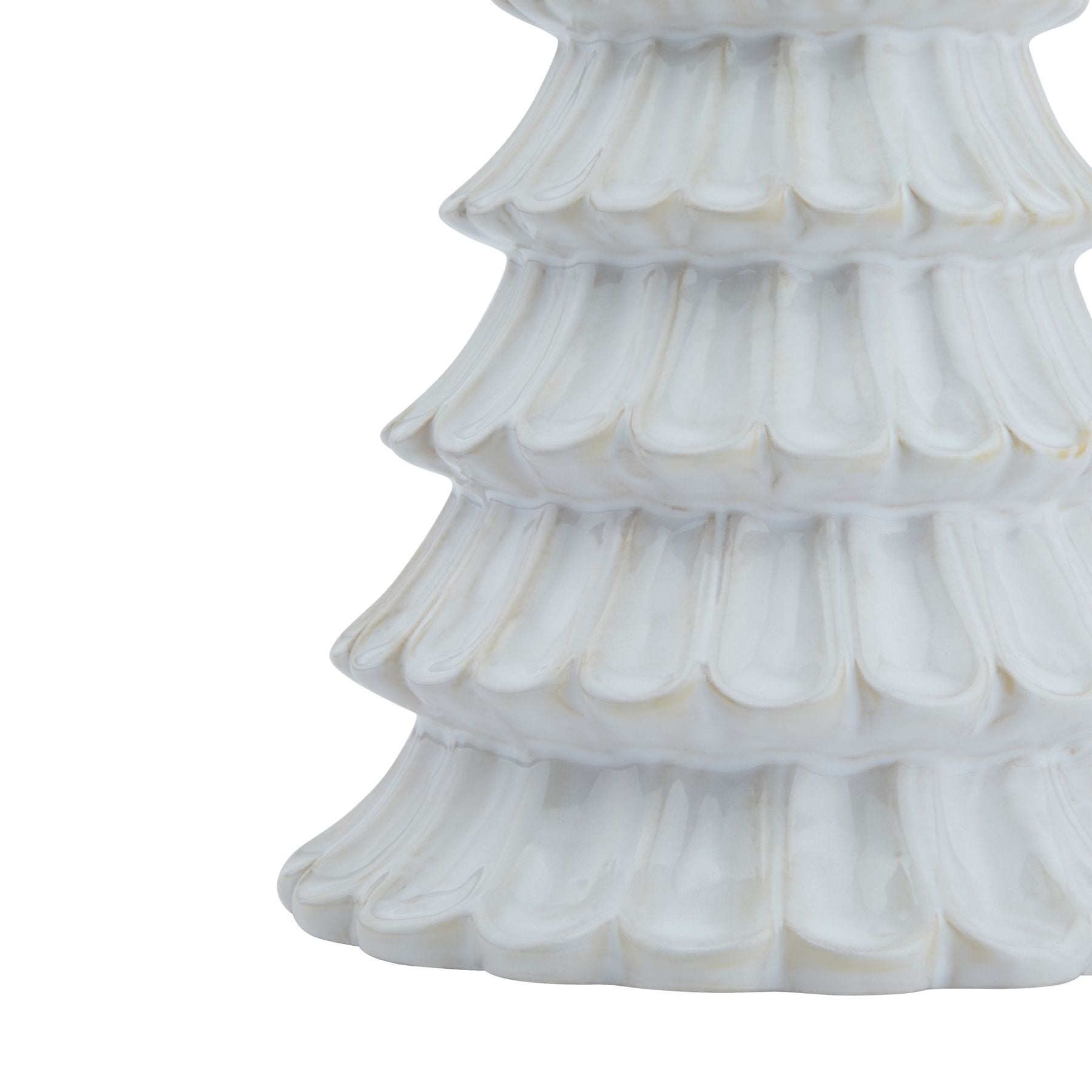 White Ceramic Fir Tree - Christmas Room Decorations from the Quanta Home collection.