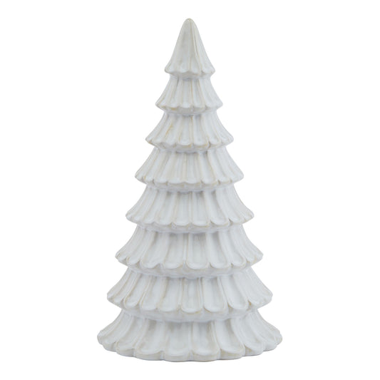 White Ceramic Fir Tree - Christmas Room Decorations from the Quanta Home collection.
