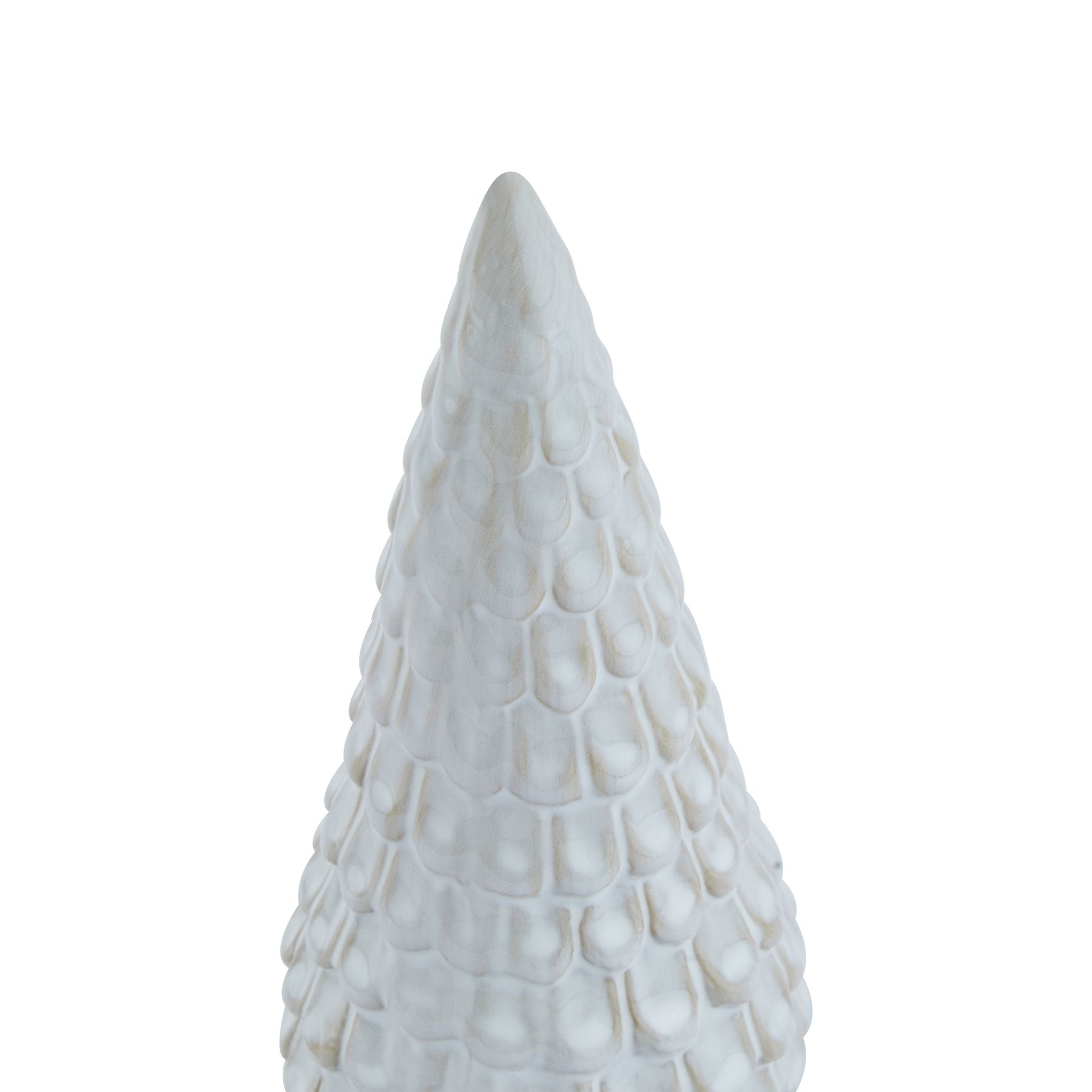 Snowy Ceramic Spruce Tree - Christmas Room Decorations from the Quanta Home collection.