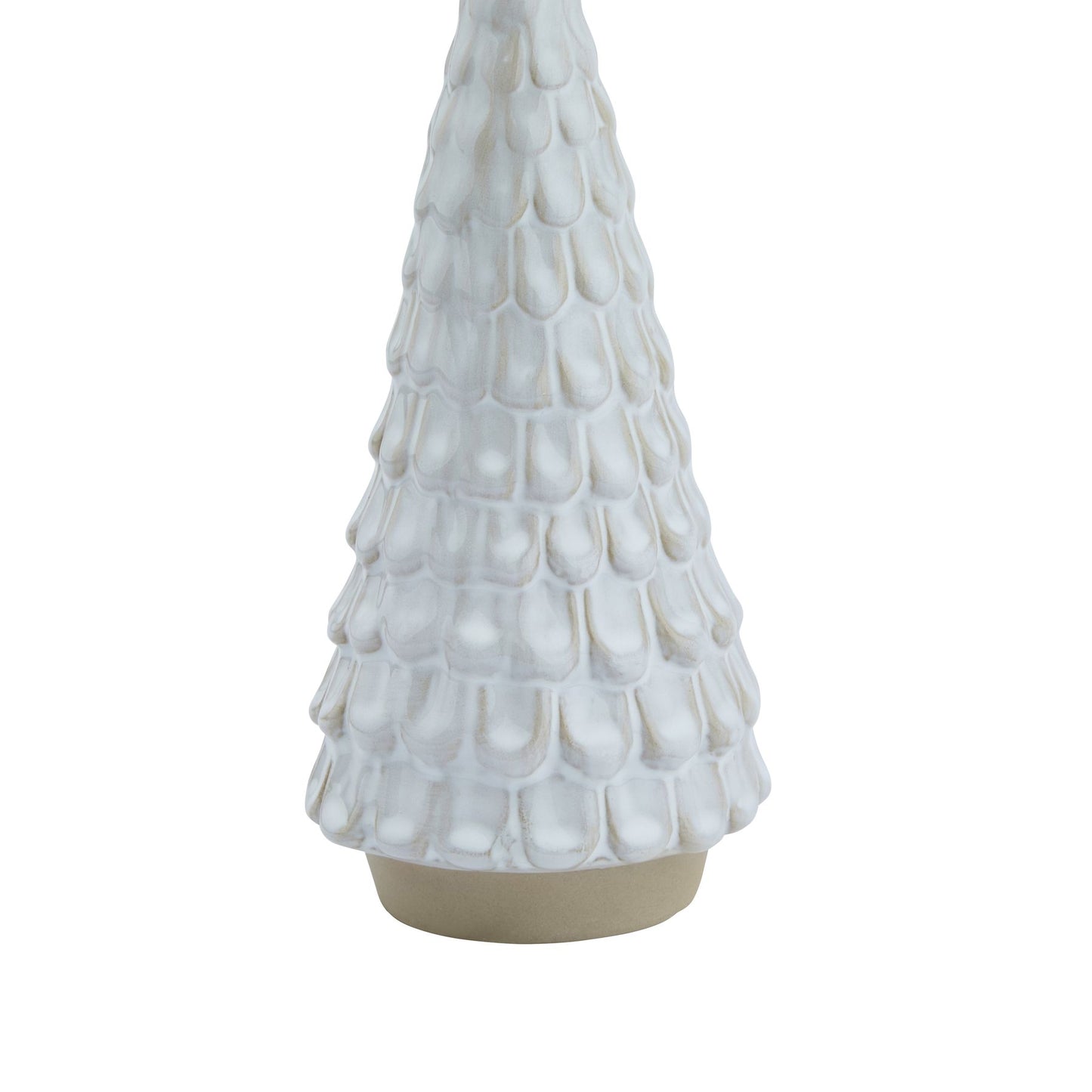 Snowy Ceramic Spruce Tree - Christmas Room Decorations from the Quanta Home collection.
