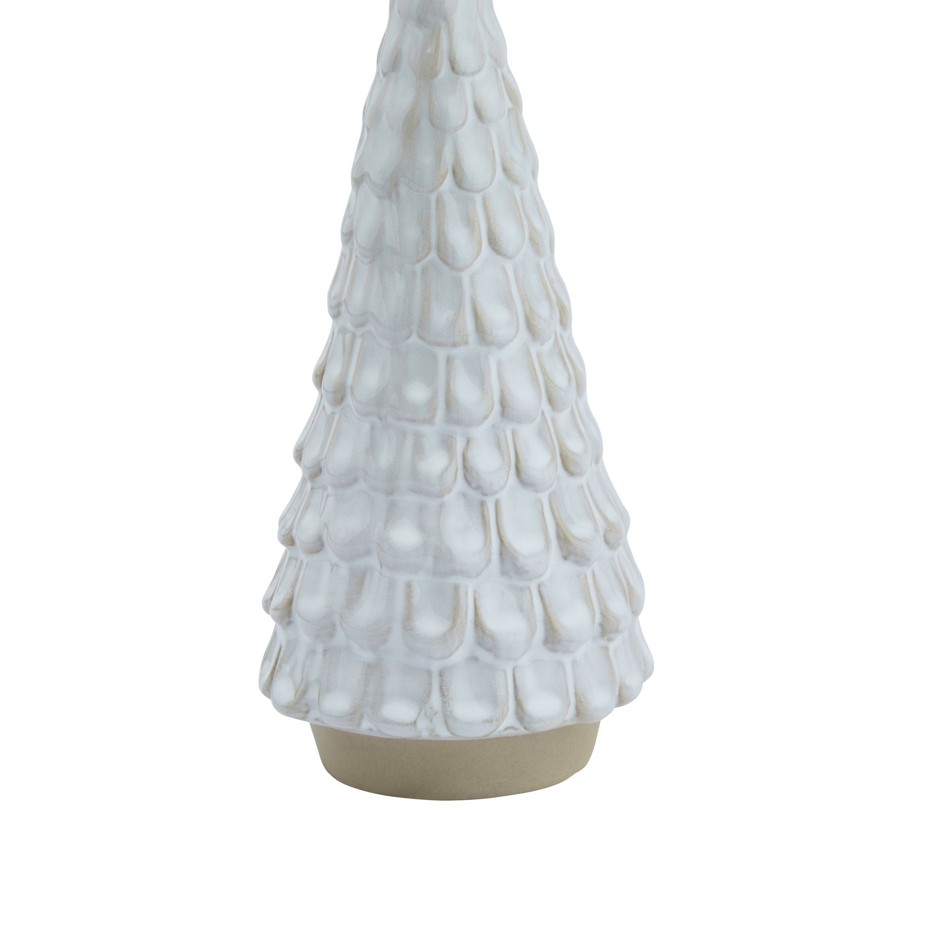 Snowy Ceramic Spruce Tree - Christmas Room Decorations from the Quanta Home collection.