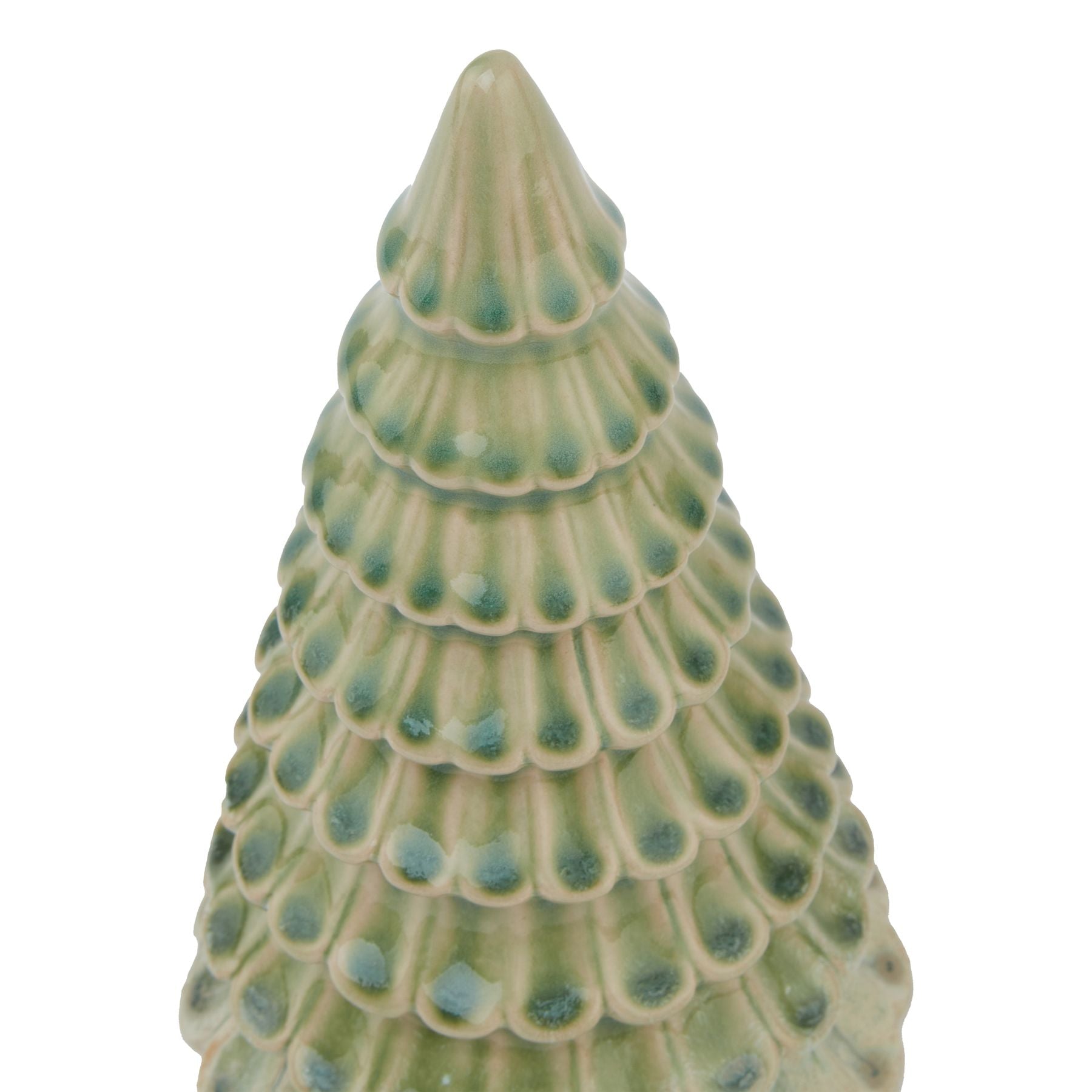 Light Green Ceramic Fir Tree - Christmas Room Decorations from the Quanta Home collection.