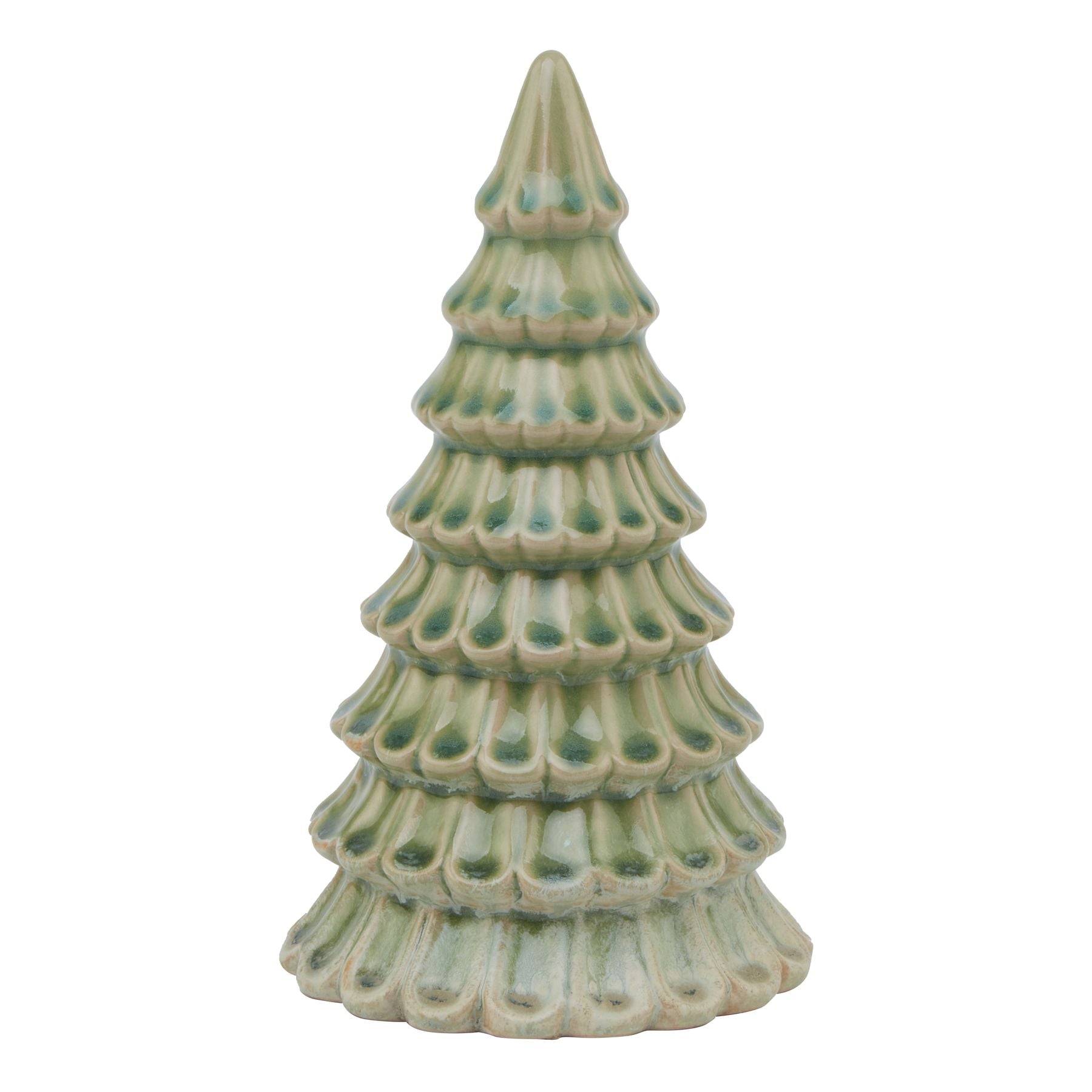 Light Green Ceramic Fir Tree - Christmas Room Decorations from the Quanta Home collection.