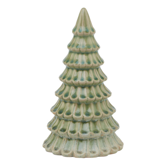 Light Green Ceramic Fir Tree - Christmas Room Decorations from the Quanta Home collection.