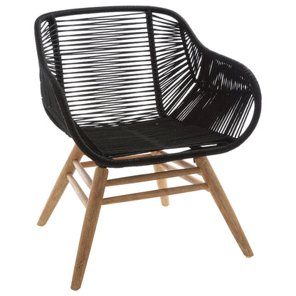 Weave Black Rope Armchair