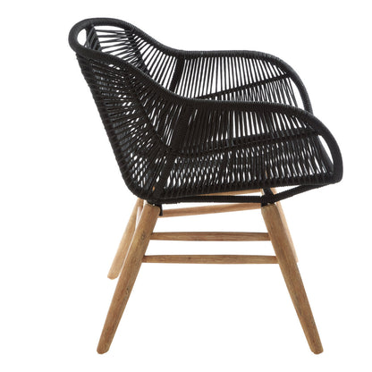 Weave Black Rope Armchair
