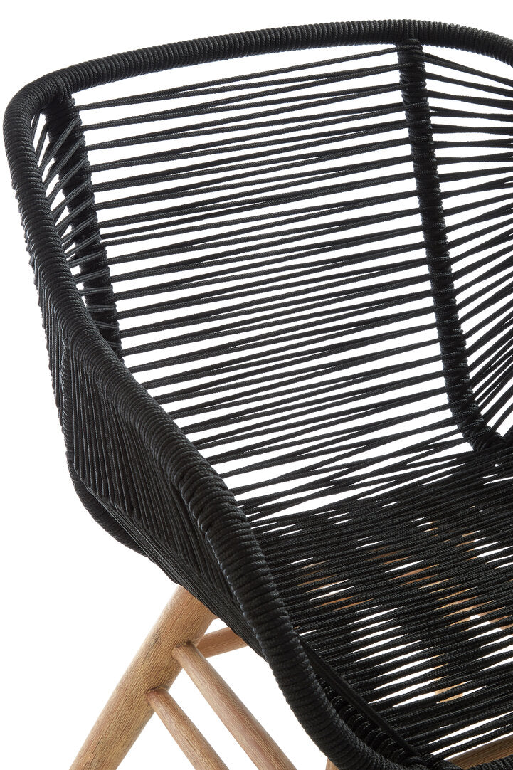 Weave Black Rope Armchair