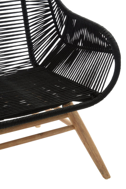 Weave Black Rope Armchair