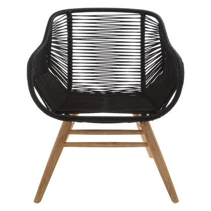 Weave Black Rope Armchair