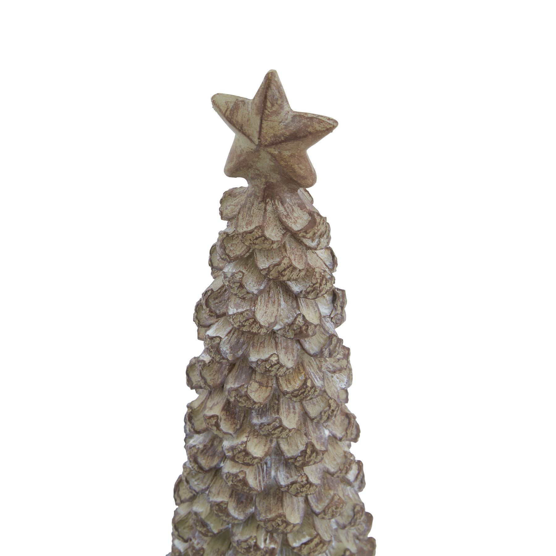 Medium Beige Cedar Tree With Star - Christmas Room Decorations from the Quanta Home collection.