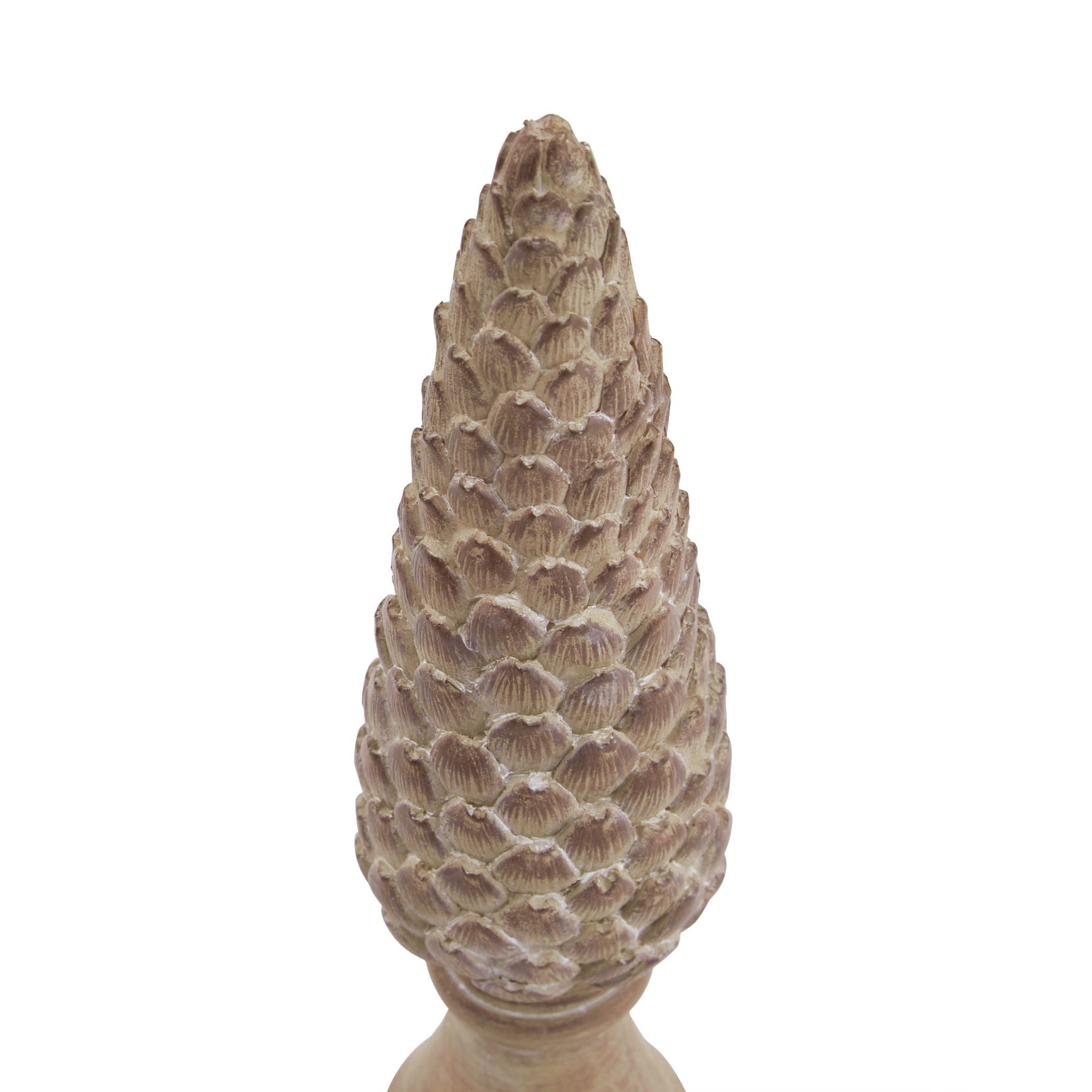 Medium Pinecone Sculpture On Base - Christmas Room Decorations from the Quanta Home collection.