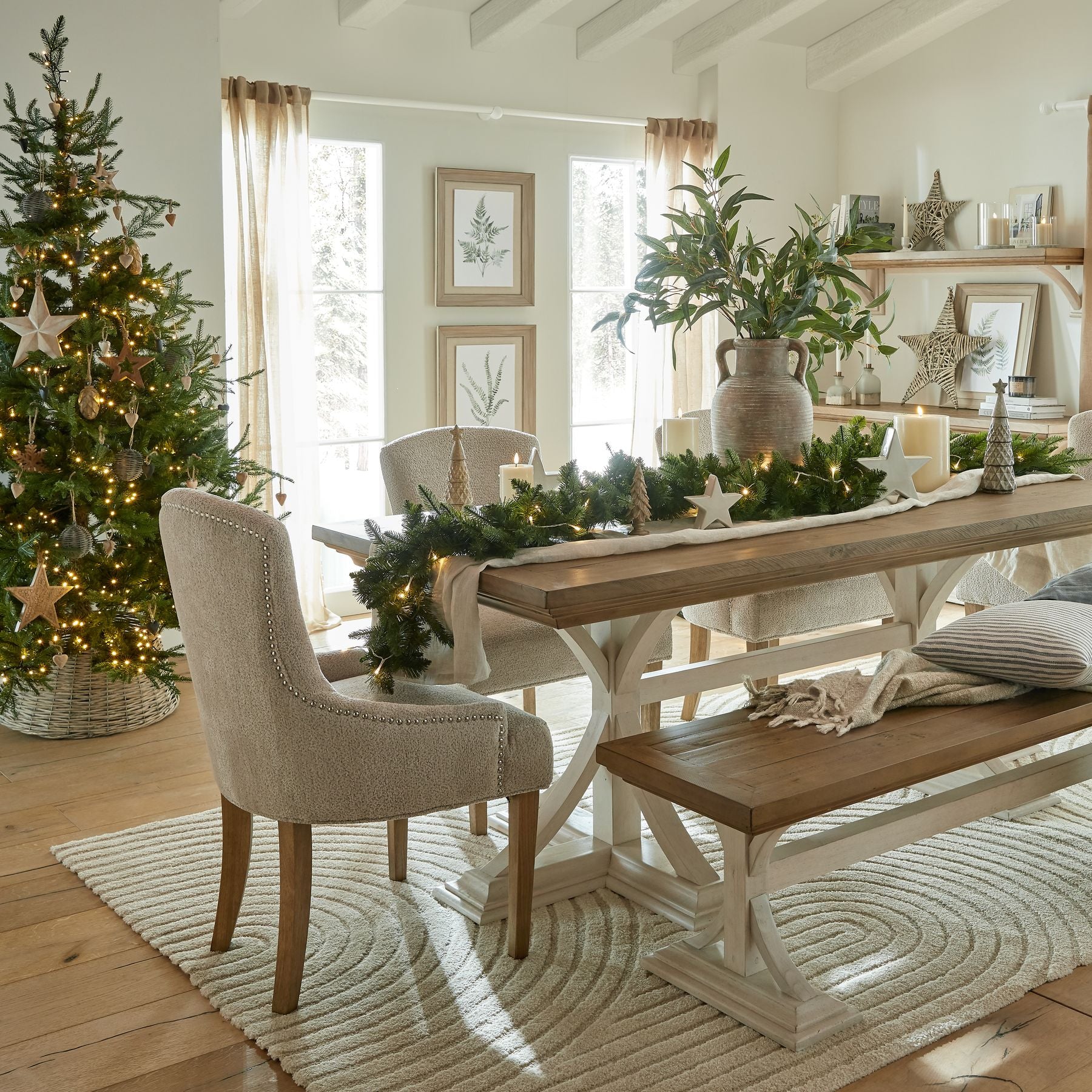 Medium Spruce Tree Sculpture - Christmas Room Decorations from the Quanta Home collection.