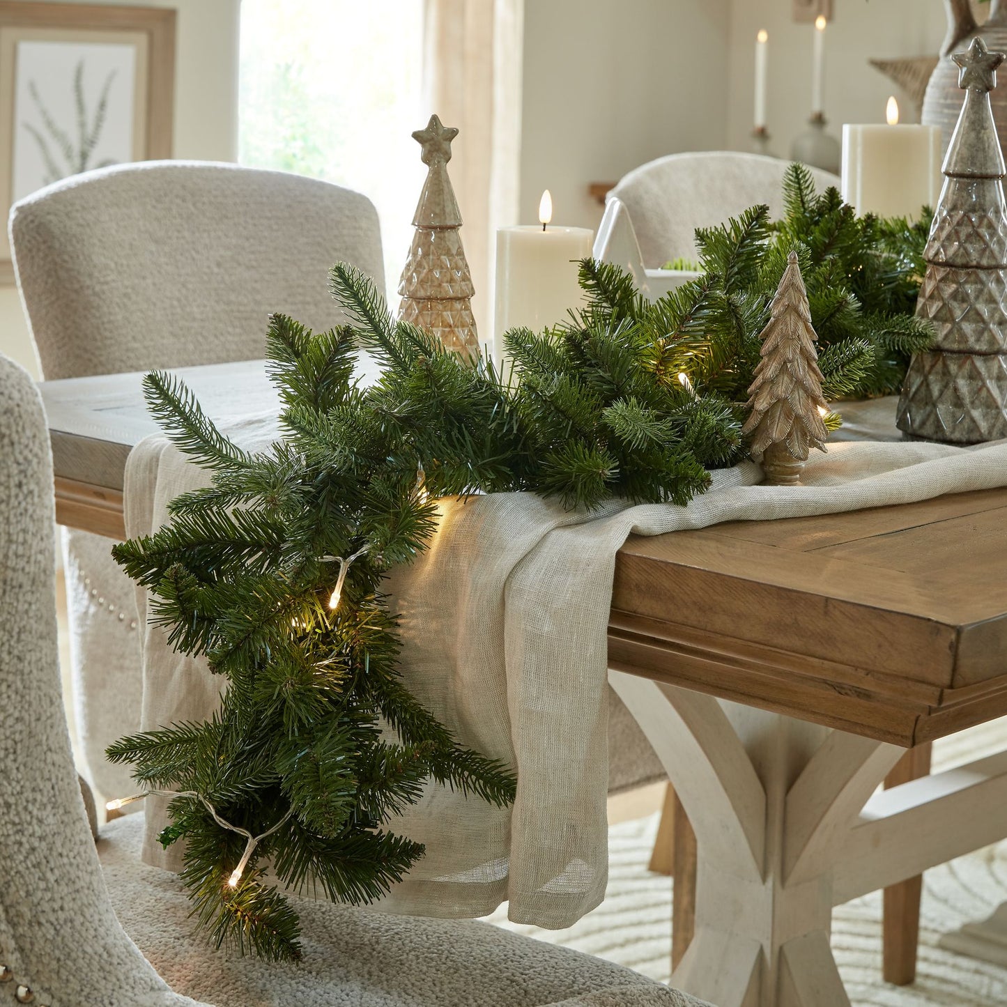 Medium Spruce Tree Sculpture - Christmas Room Decorations from the Quanta Home collection.