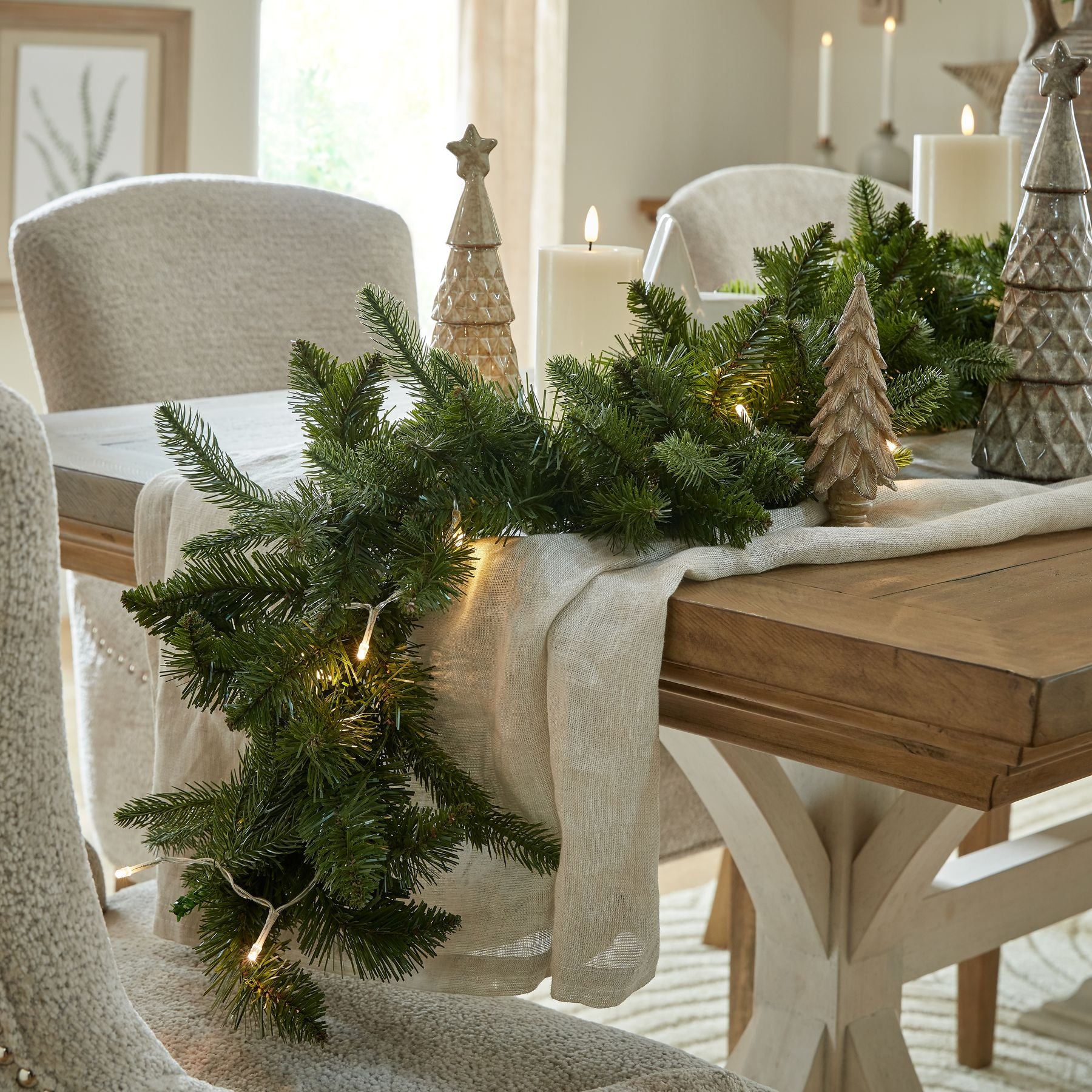 Medium Spruce Tree Sculpture - Christmas Room Decorations from the Quanta Home collection.