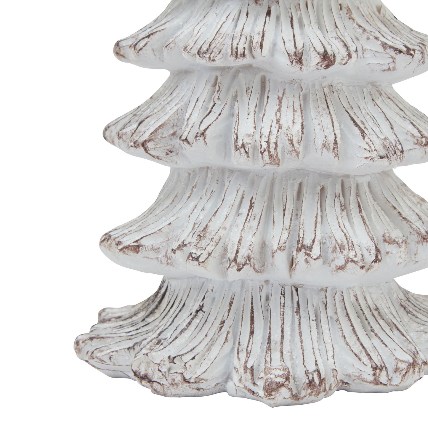 Medium Snowy Fir Tree Sculpture - Christmas Room Decorations from the Quanta Home collection.