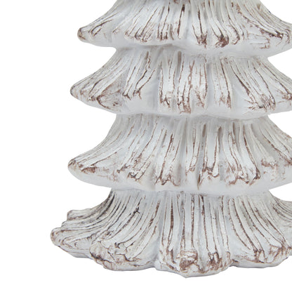 Medium Snowy Fir Tree Sculpture - Christmas Room Decorations from the Quanta Home collection.