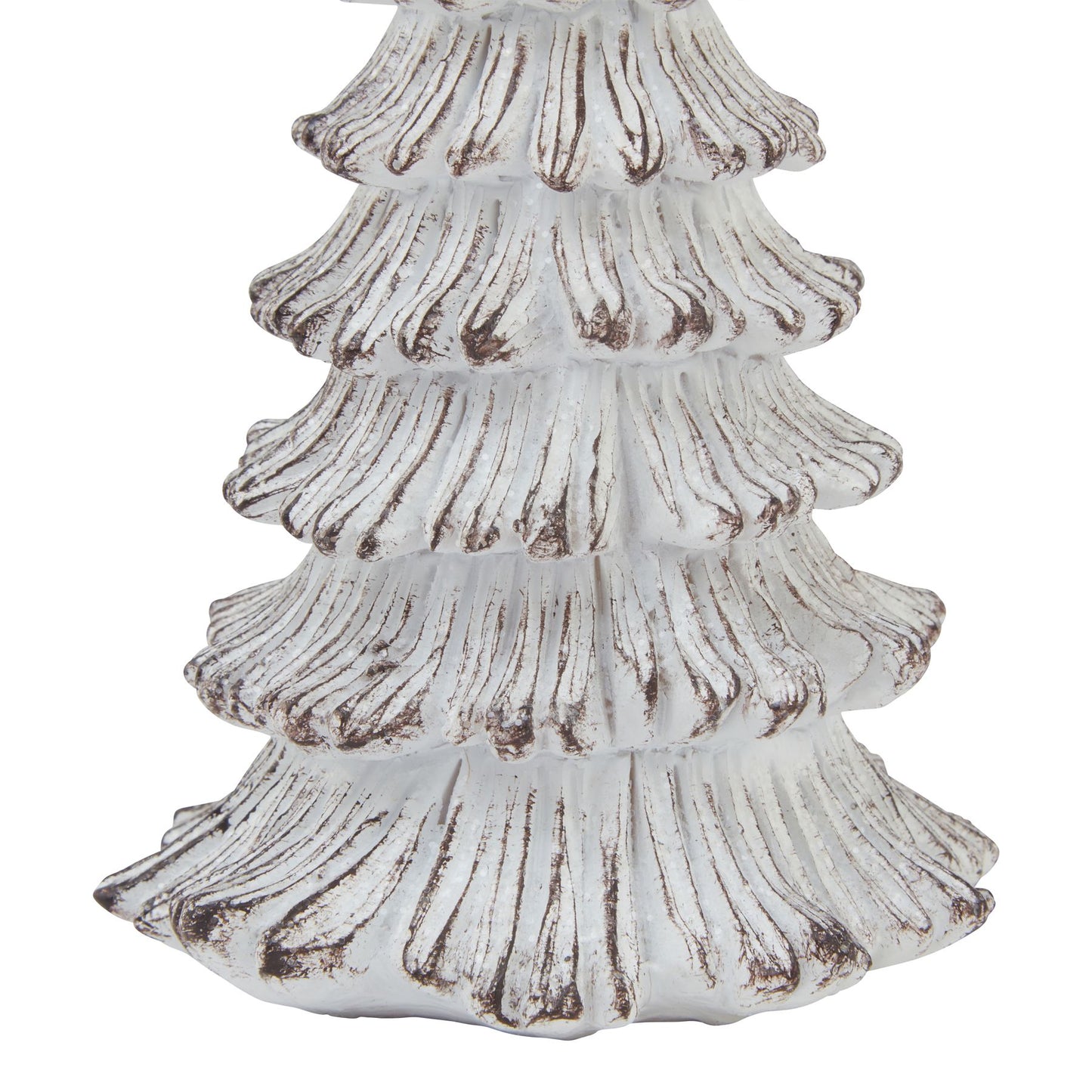 Small Snowy Fir Tree Sculpture - Christmas Room Decorations from the Quanta Home collection.