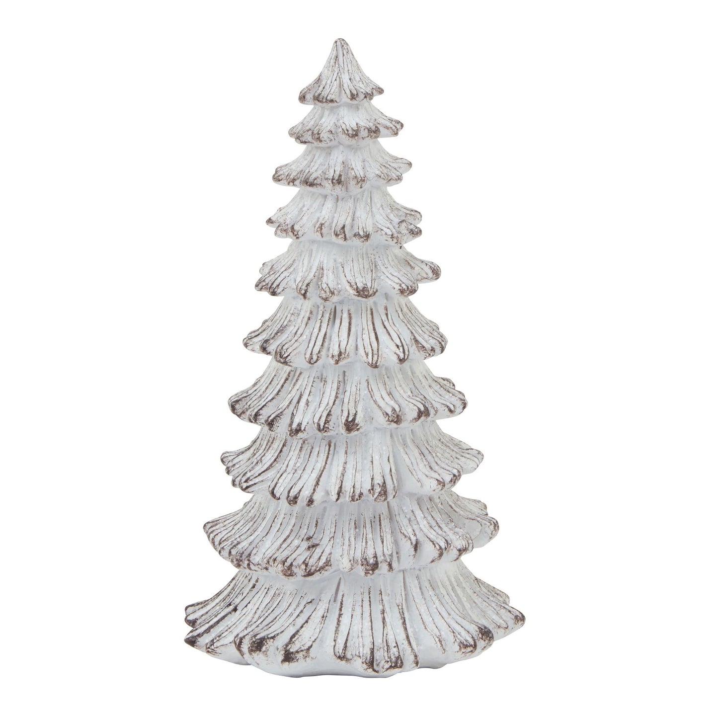 Small Snowy Fir Tree Sculpture - Christmas Room Decorations from the Quanta Home collection.