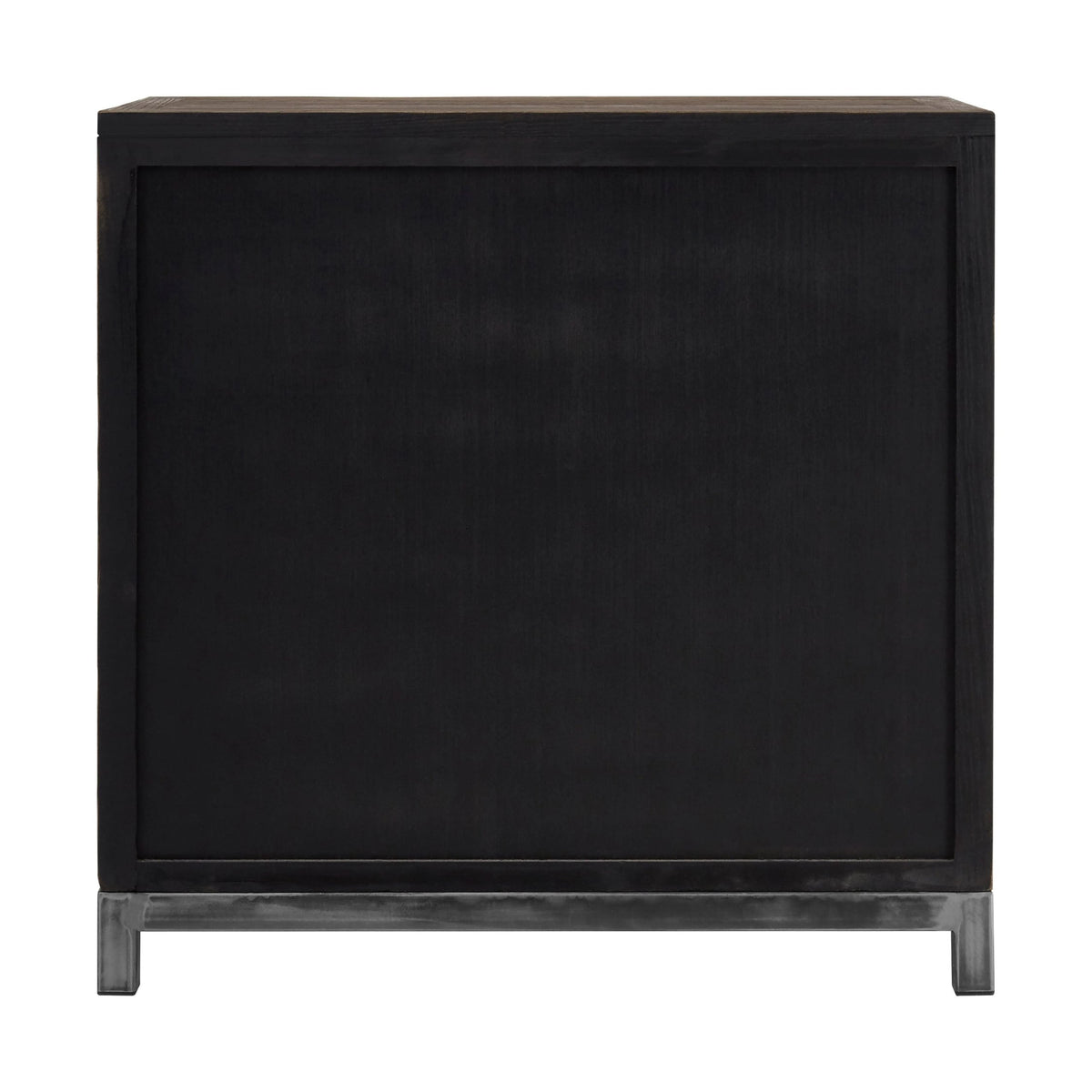 Oro Large Recycled Elm Wood 2 Door Cabinet