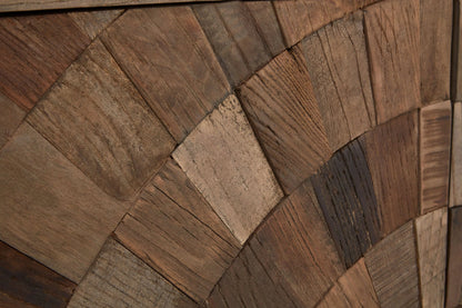 Oro Large Recycled Elm Wood 2 Door Cabinet