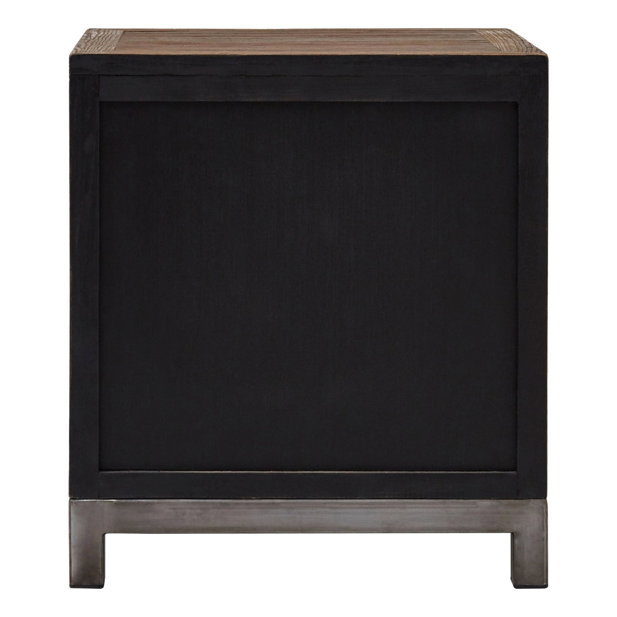 Oro Small Recycled Elm Wood 2 Door Cabinet
