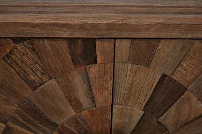Oro Small Recycled Elm Wood 2 Door Cabinet