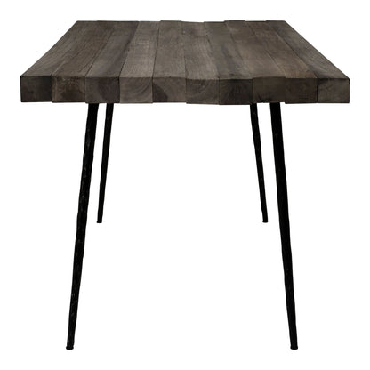Forge Recycled Oak Wood Rectangular Dining Table